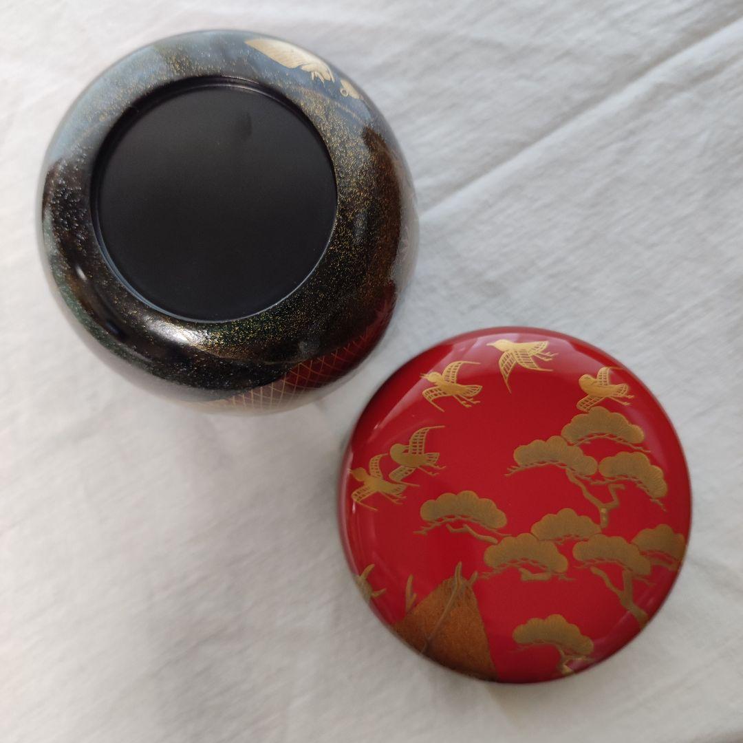 茶道具◆干網蒔絵利休棗◆中谷隆佳造