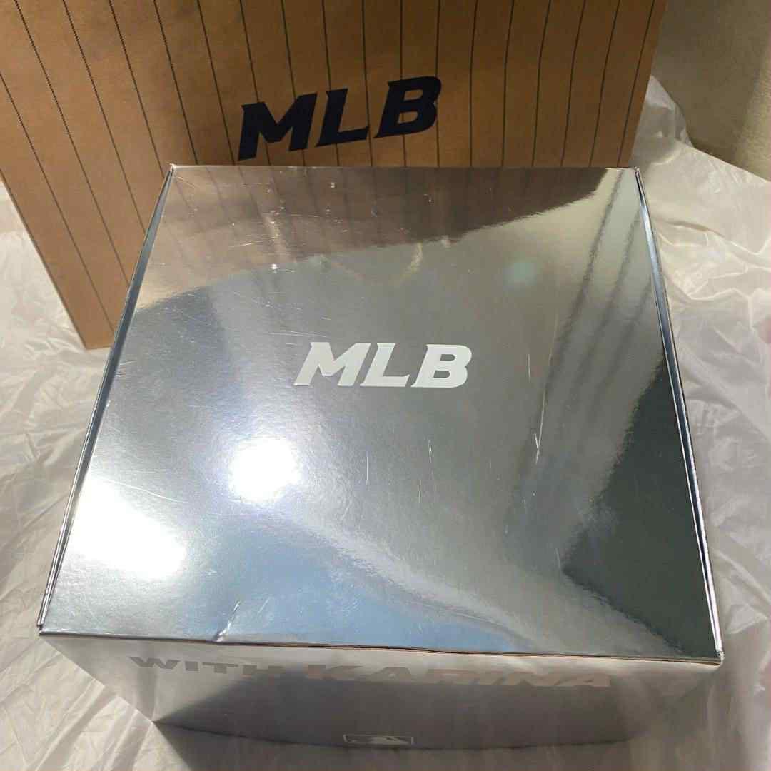 aespa カリナ MLB キャップ 帽子ネイビー KARINA トレカセット③