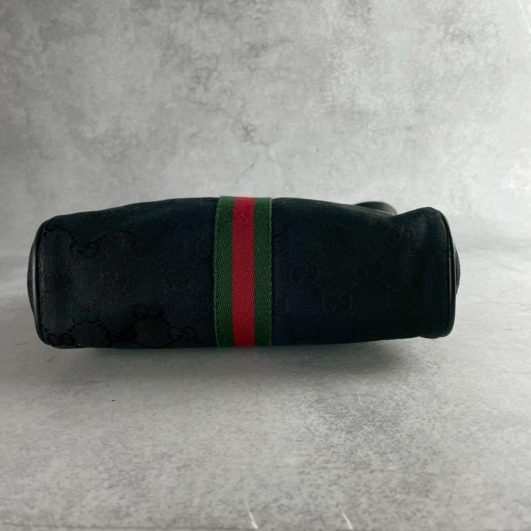 定番✨ GUCCI ショルダーバッグ GGキャンバス シェリーライン ブラック