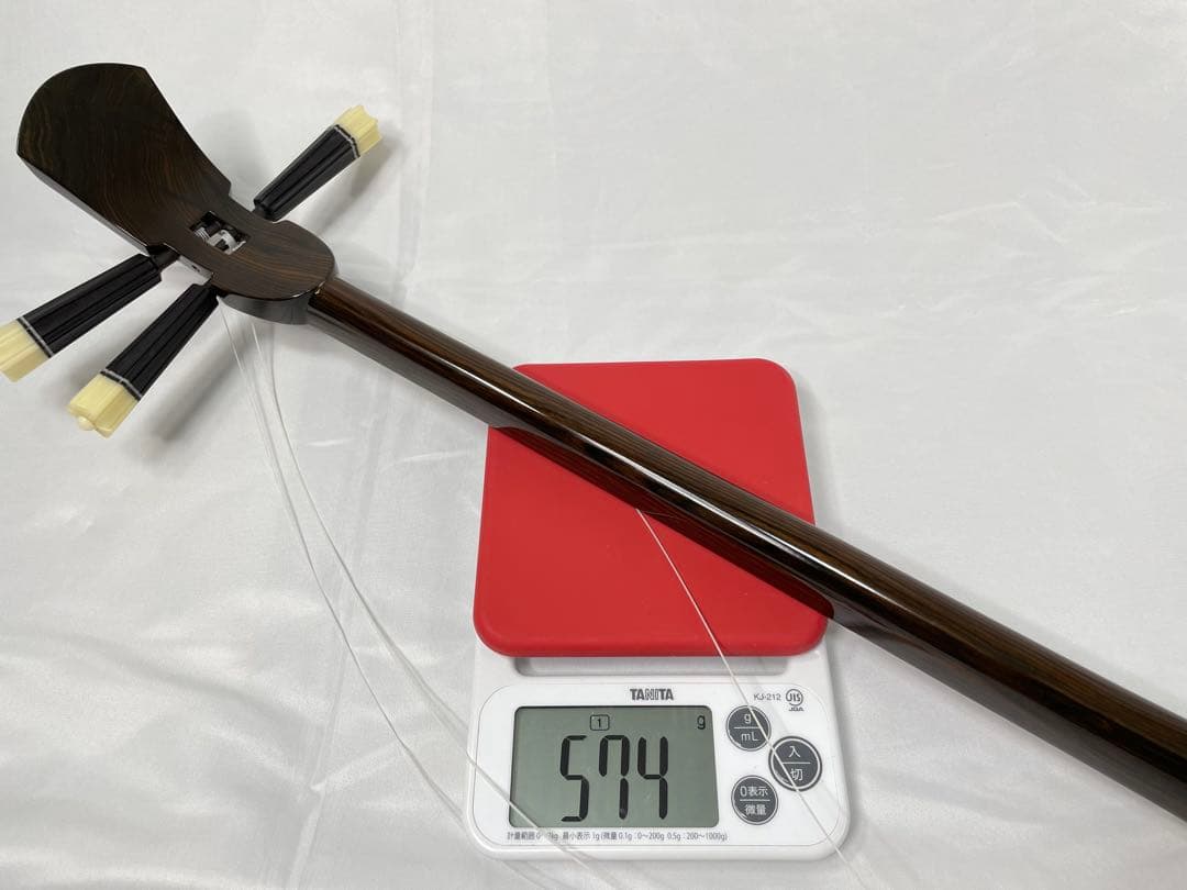 宮古木工芸 縞黒檀/カマゴン　本皮1枚張り三線