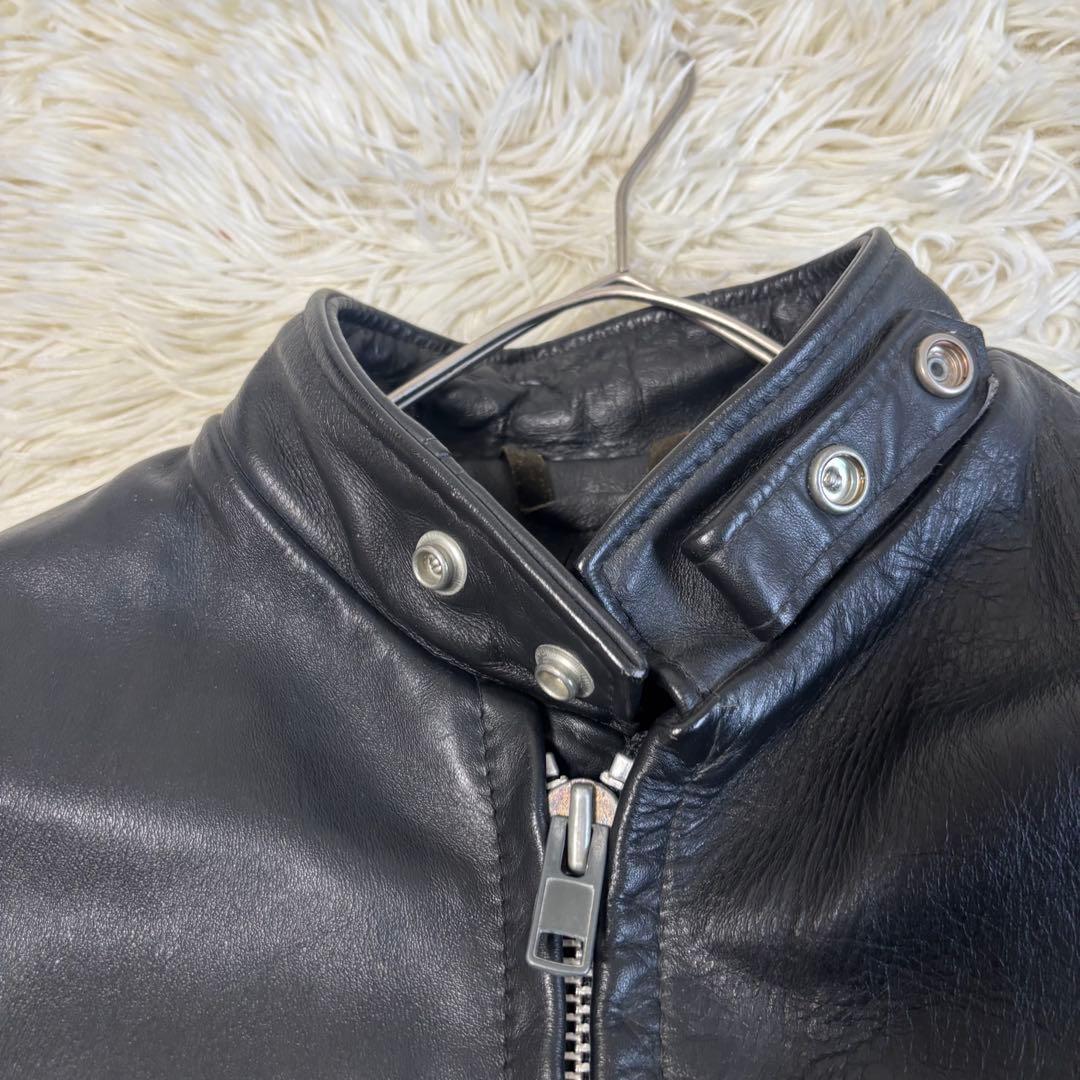 人気✨schott 641E レザージャケット　シングルライダース　本革　38