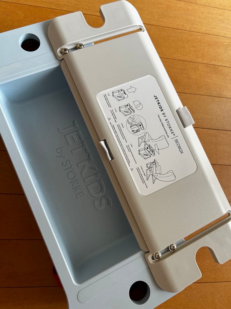 美品　JETKIDS by STOKKE 水色　キャリーカート 旅行用品　箱付き