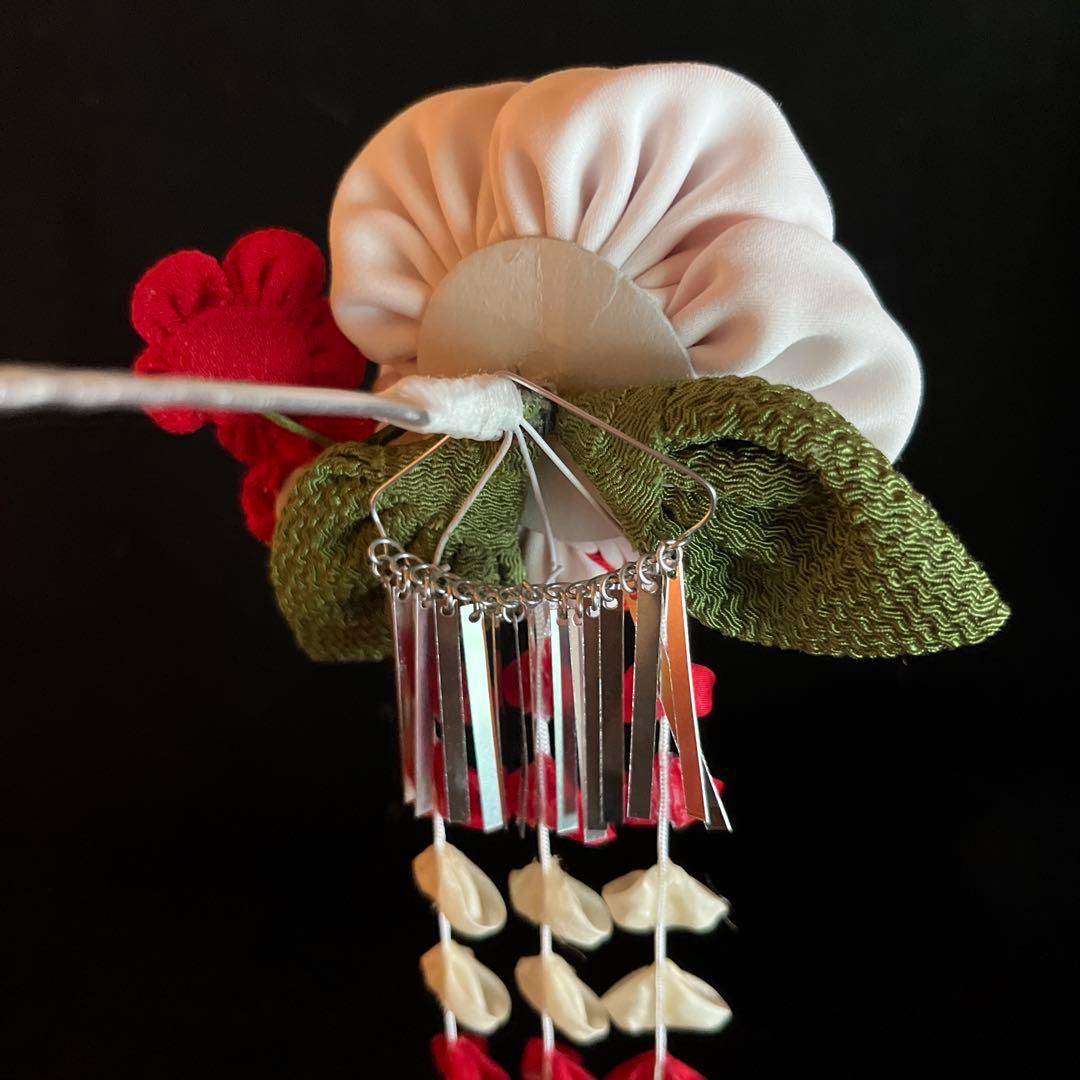 専用です。 日本髪 髪飾り 七五三(7歳) (赤 ・つばき )