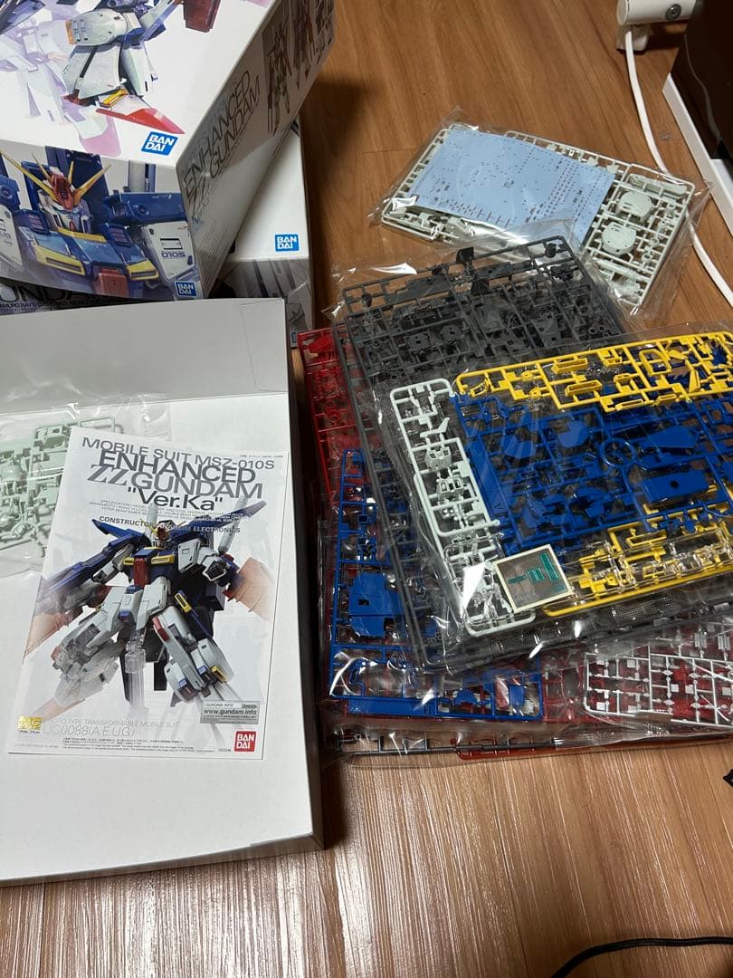 MG　ゼータ、強化型ダブル、νガンダムver.ka