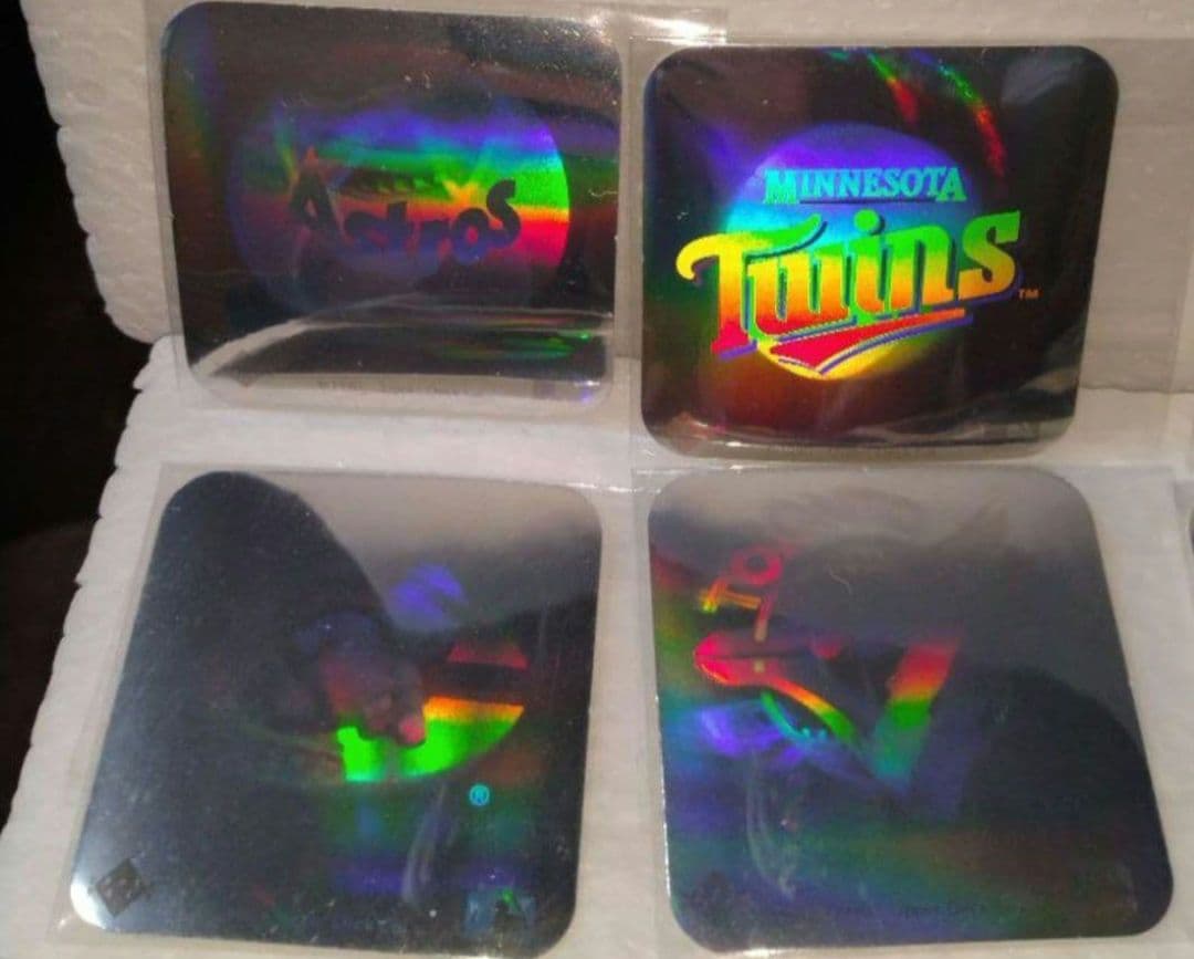 メジャーリーグ　MLB　メタリック　チームロゴ　レトロ　ステッカーセット②