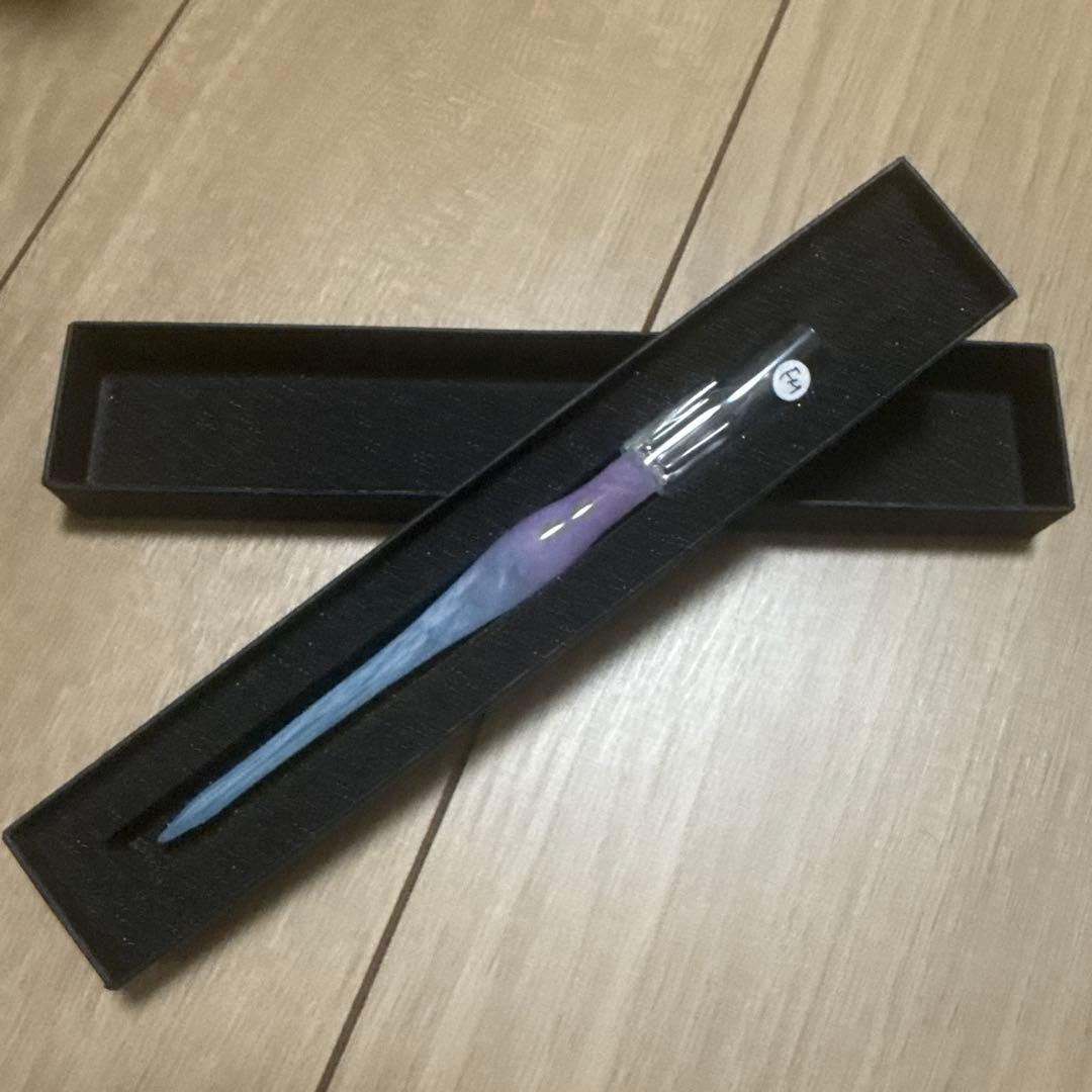 aun ガラスペン 中細(FM)【オーヴェルシーの運河】大原美術館×うさぎや