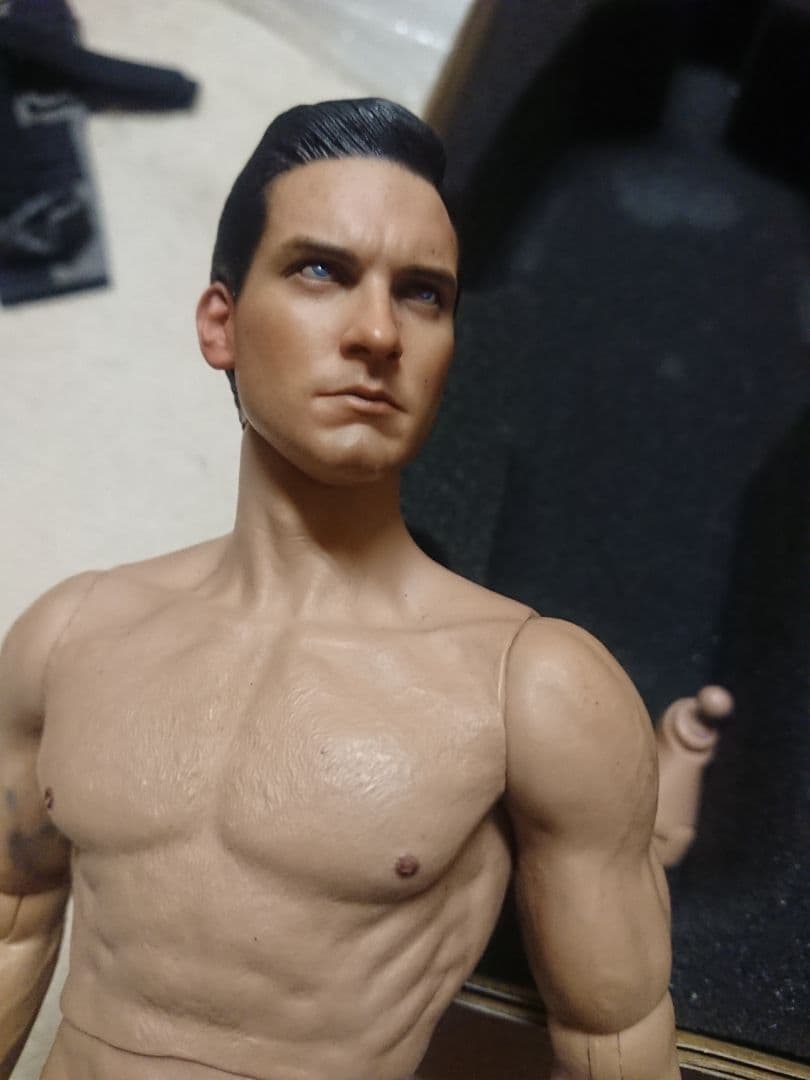 早い者勝ち1/6ヘッド スパイダーマン3ブラックコスチューム版 hottoys