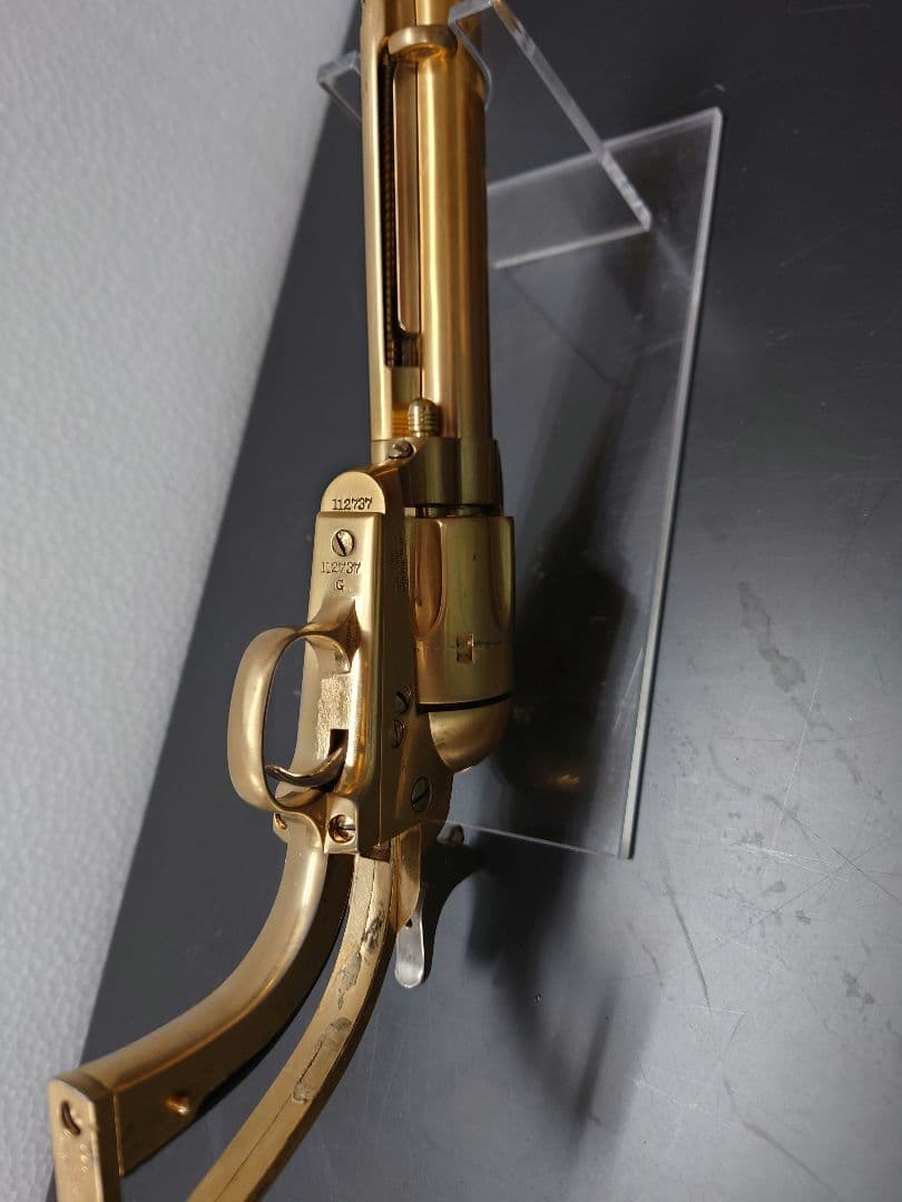 マルシン　コルト　SAA45 金属　22kメッキ　モデルガン 　グリップ無し