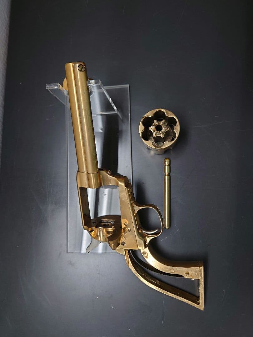 マルシン　コルト　SAA45 金属　22kメッキ　モデルガン 　グリップ無し