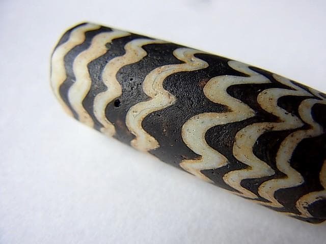 ★C0401★古代 (17) ガラスビーズ とんぼ玉 難あり イスラム 大粒管