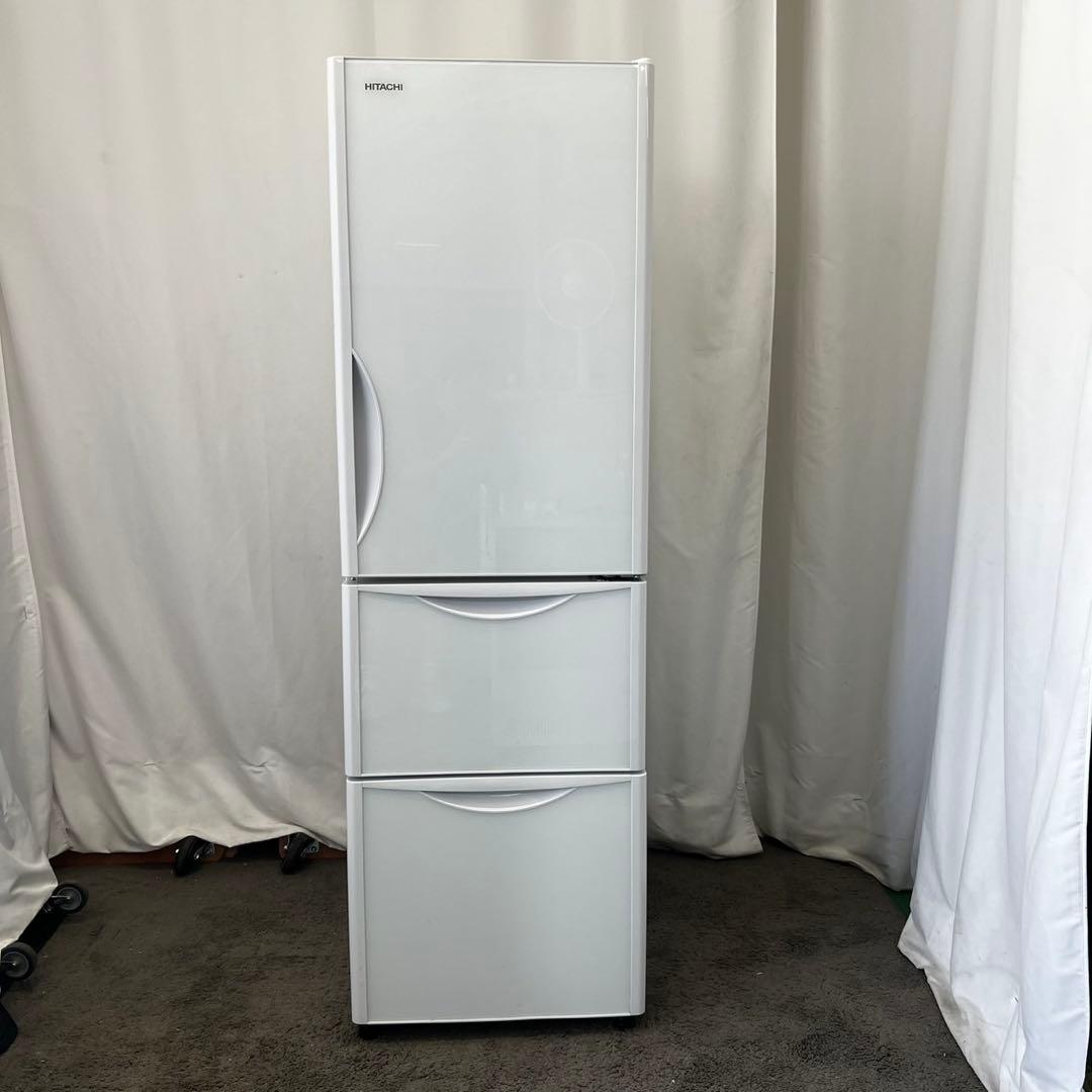 859　日立　冷蔵庫　スリム　大型　300-400ℓ　中古　設置無料　安い‼️