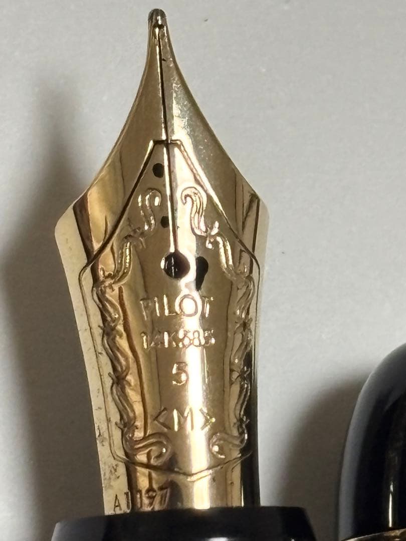 美品 パイロット PILOT カスタム74 万年筆 14k585 5 〈M〉
