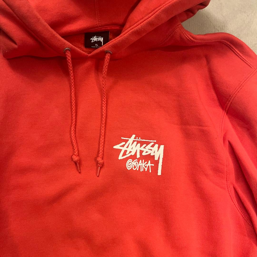 Stussy オレンジ ピンクパーカー 大阪