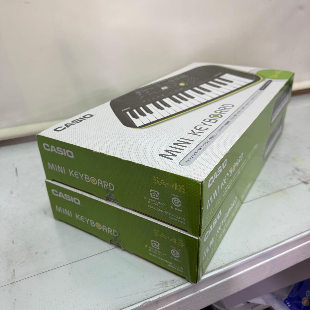 【未開封】カシオ　ミニ　キーボードSA-46 2点まとめ売り