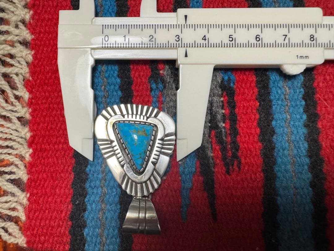 最終 デルバートバンデバー ペンダントトップ ブルージェムターコイズ ナバホ族