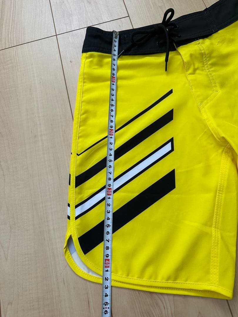 FIED フィジーク用サーフパンツ イエロー ストライプ