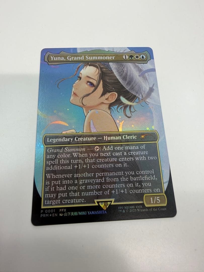 MTG 大召喚士、ユウナ　コマンダーリーグ　プロモ 英語版