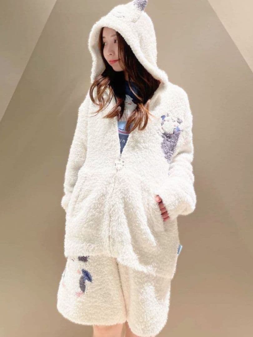 ジェラピケ 完売品✨ジェラートモーモンパーカ＆ハーフパンツセット S-M　新品