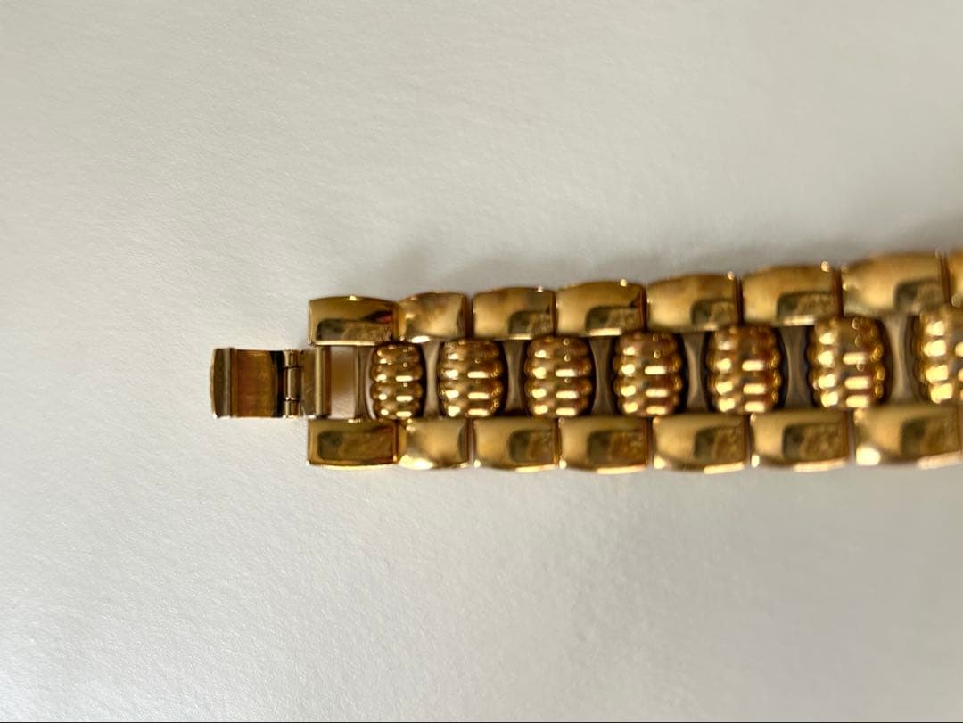 【稼働品】クリスチャンディオール　 オクタゴン　ゴールド文字盤　CDロゴ