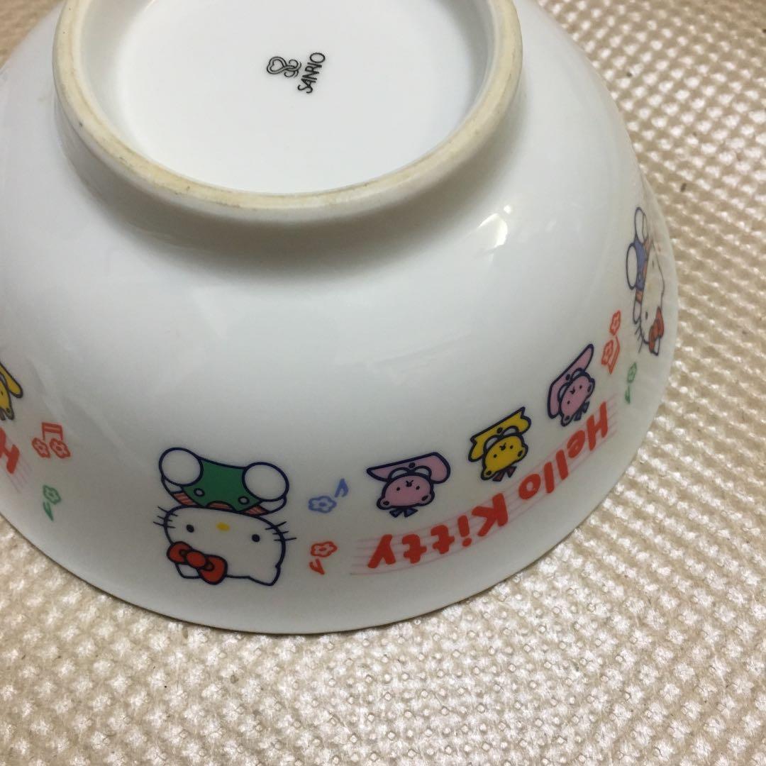 0742 ハローキティ Hello Kitty ラーメン どんぶり レンゲ 2客