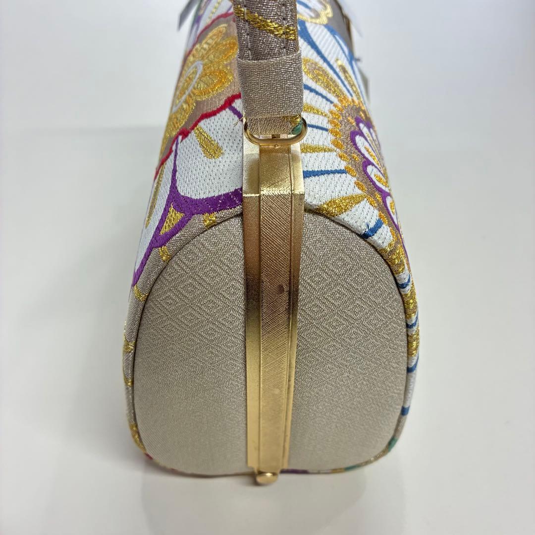 新品 タグ付き 紗織 和装バッグ/草履セット 西陣織 正絹 箱付き