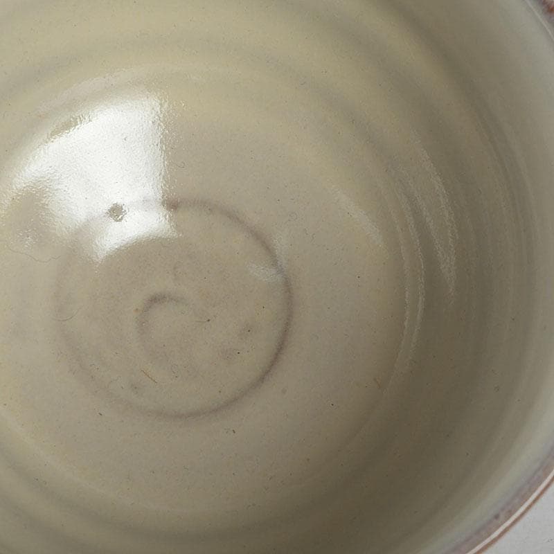 茶道具　赤膚焼　大塩昭山造　茶碗　共布共箱　V　9603