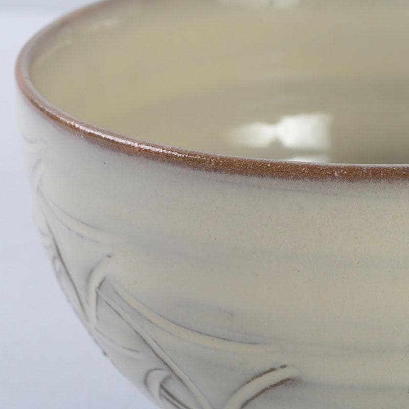 茶道具　赤膚焼　大塩昭山造　茶碗　共布共箱　V　9603