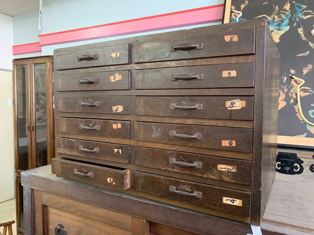 木製タンス 12引き出し