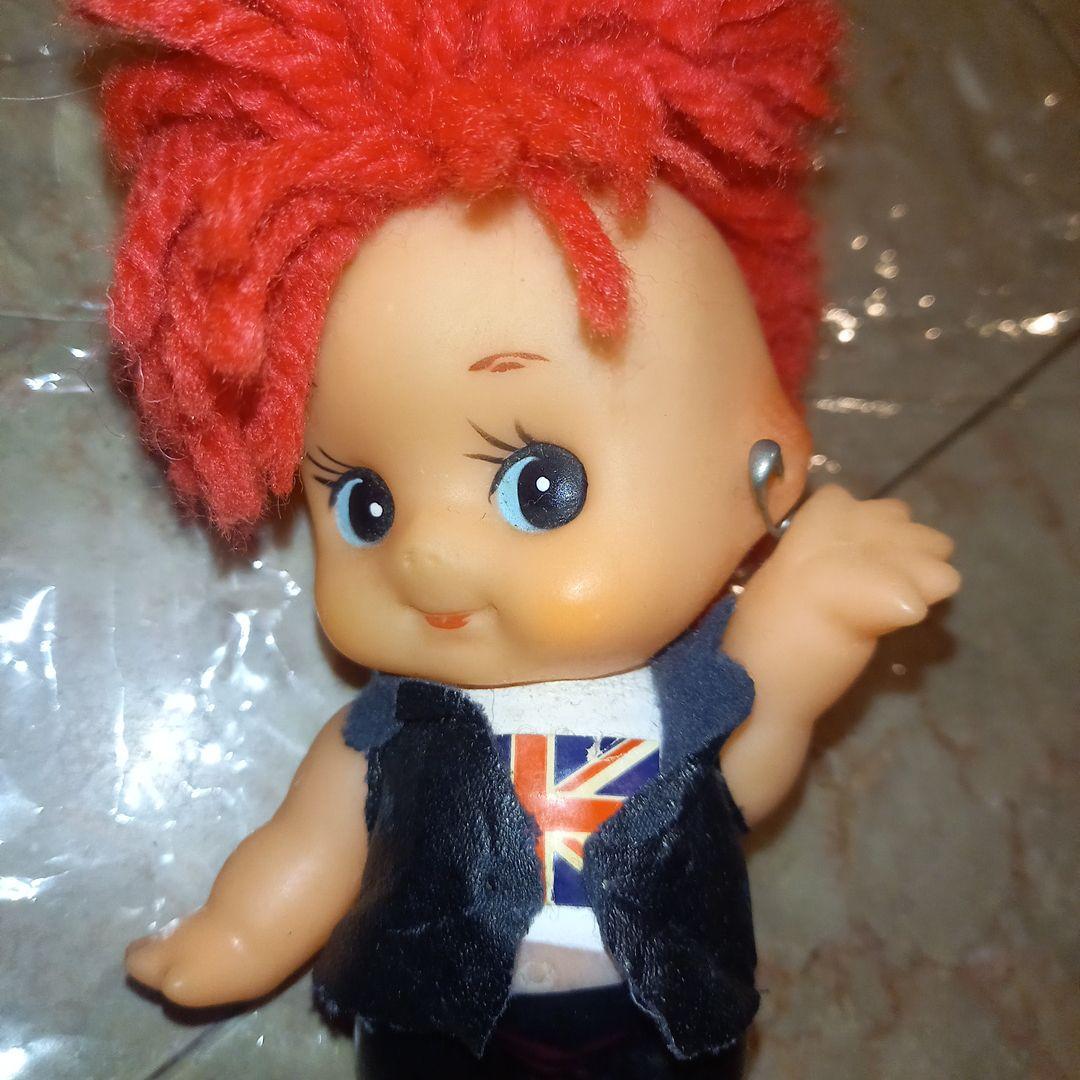 レア★キューピー★パンク★ROCKSTAR★ソフビ人形