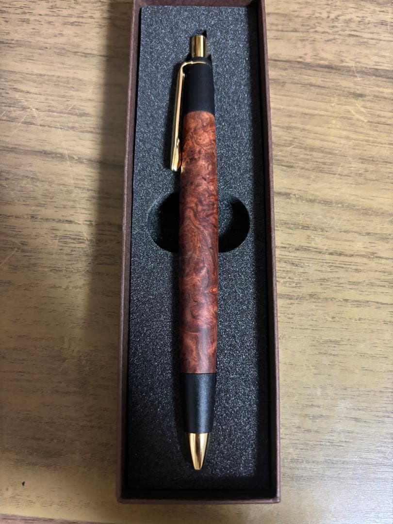 ボナンペン 本花梨瘤 真鍮金具 シャープペンシル