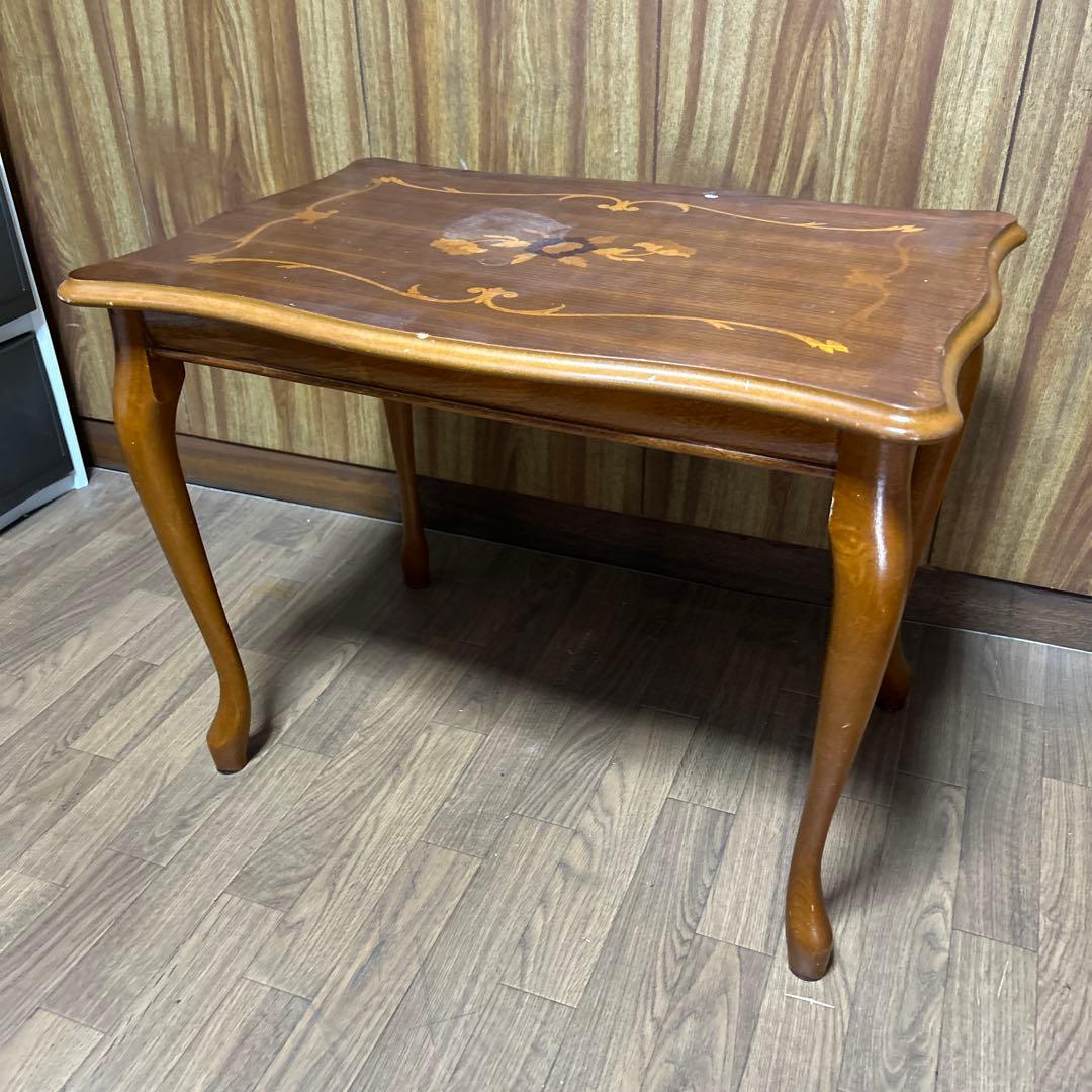 イタリア 象嵌 猫足　アンティーク ネストテーブル　　　　 3セット