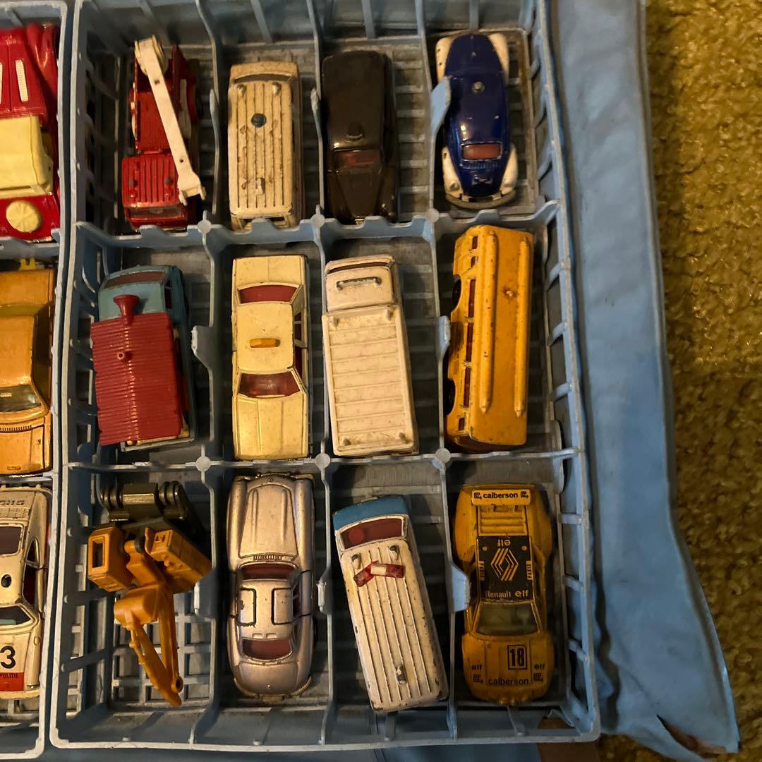 【貴重】ミニカーセット 約30台 ブルー収納ケース付き