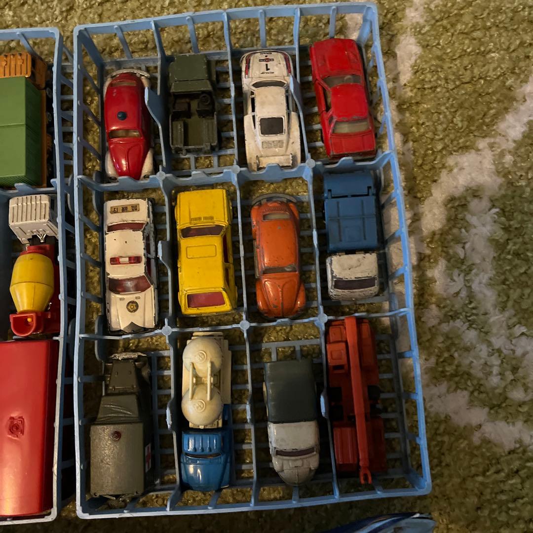 【貴重】ミニカーセット 約30台 ブルー収納ケース付き