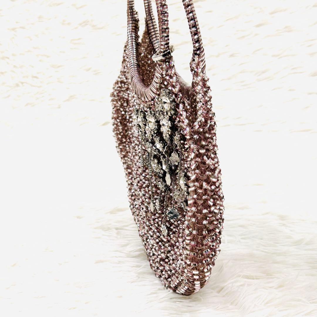 マルちゃん様⭐️【美品】ANTEPRIMA ワイヤーバッグ　ピンクシルバー