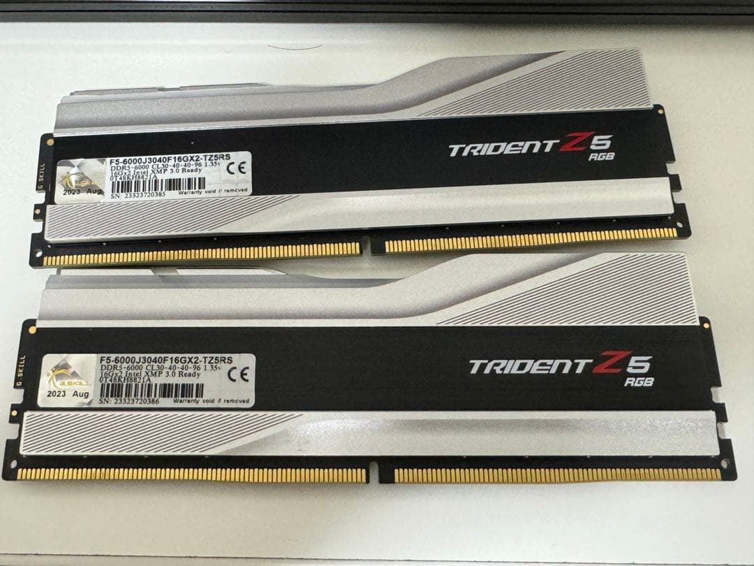 G.SKILL Trident Z5 6000mhz CL30 16GB 2枚