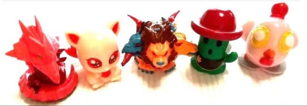 超レア　六門天外　モンコレナイト　ちびコレバッグ指人形5体セット