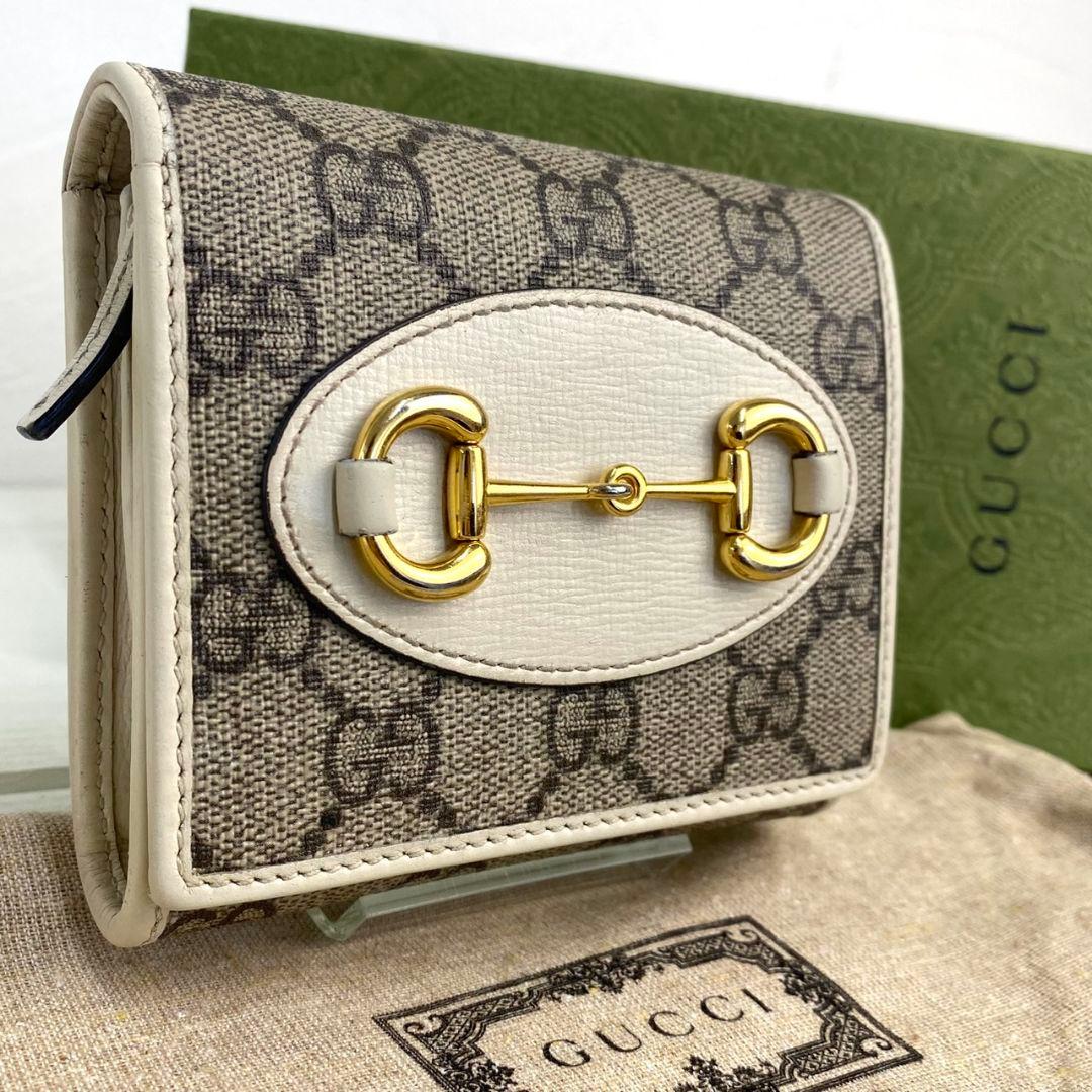 【極美品✨️】コンパクトウォレット 二つ折り財布 ホースビット GUCCI