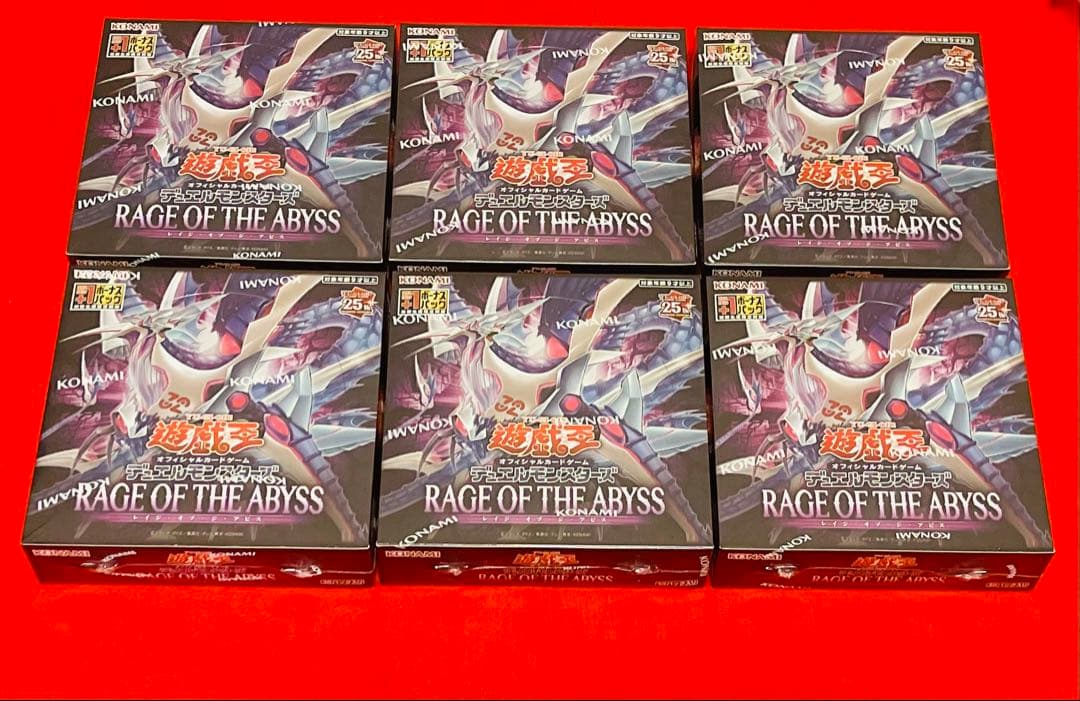 遊戯王　RAGE OF THE ABYSS レイジオブジアビス　未開封6BOX