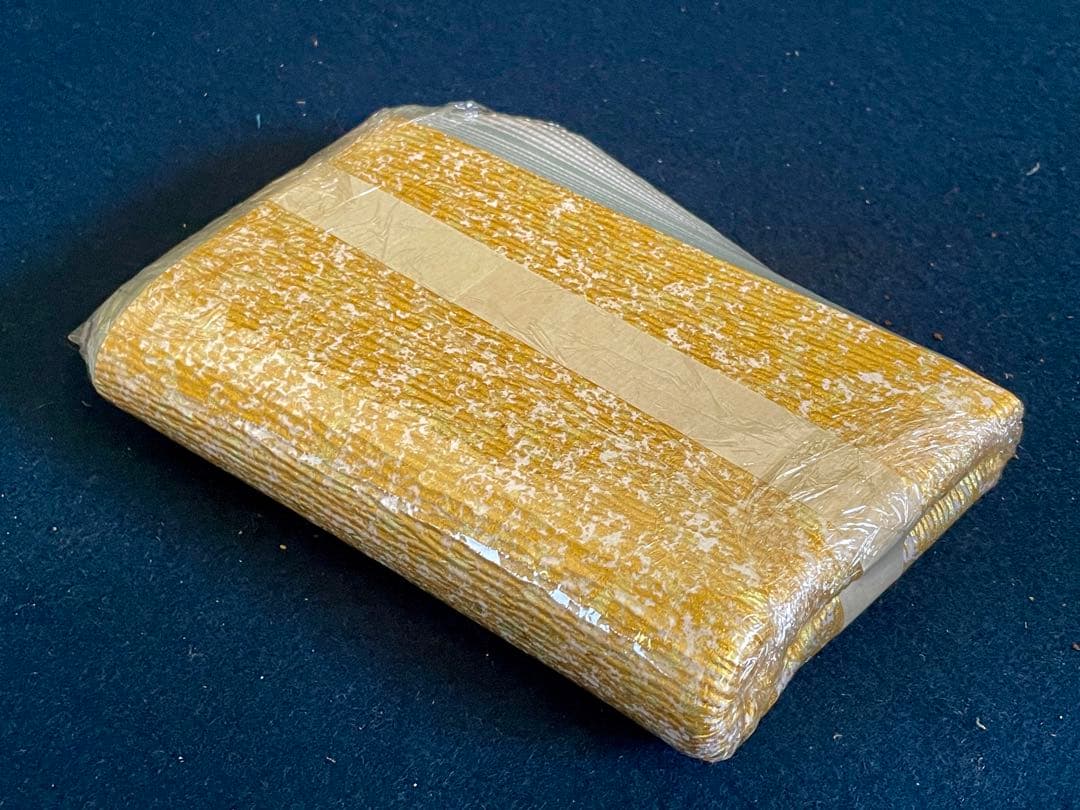 割引❣️「祖」 千家十職 表具師 奥村吉兵衛 金銀 水色 釜敷 紙釜敷 (Ｂ)