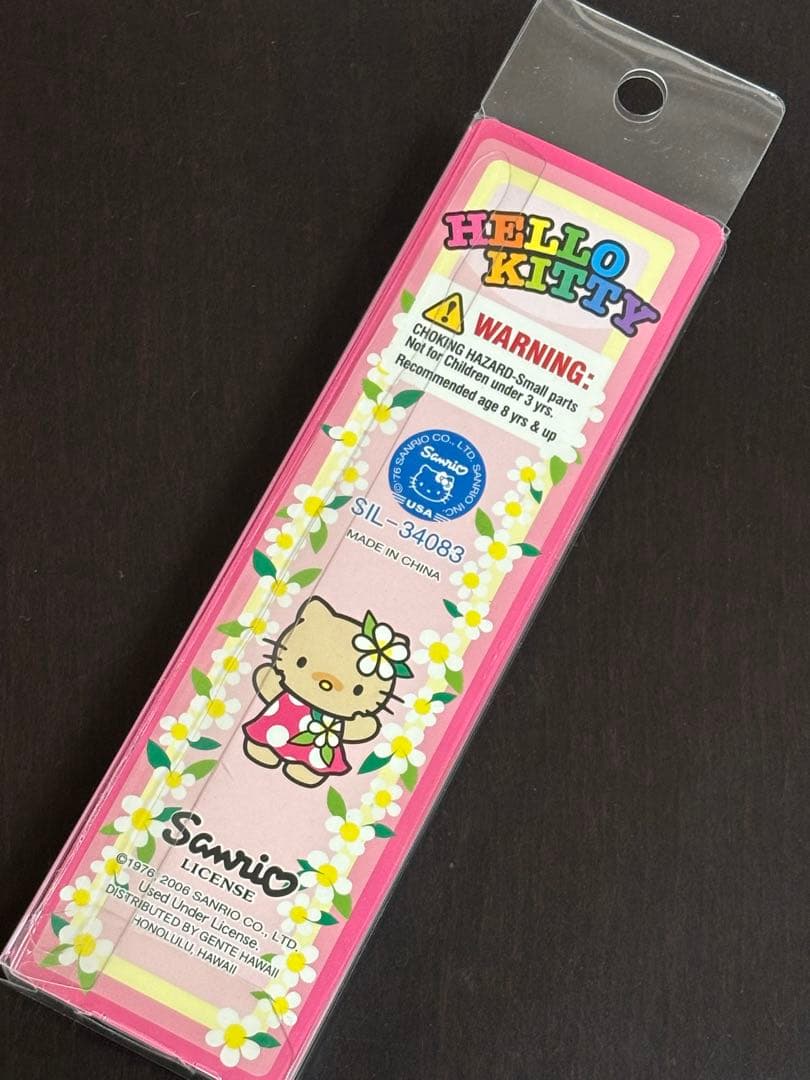 激レア ハローキティ ハワイ限定 ストラップ 日焼け フラダンス プルメリア