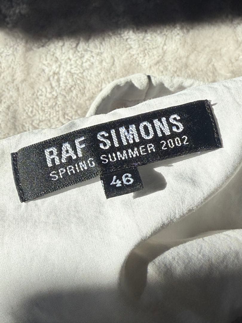 ラフシモンズ テロ期 02ss ノースリーブ シャツ パーカー
