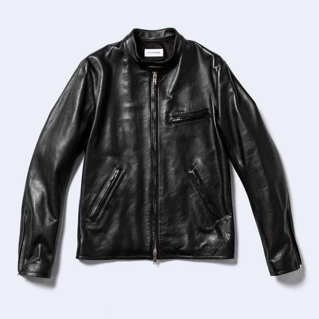 LITHIUM HOMME リチウムオム シングルレザーライダース　46　未使用