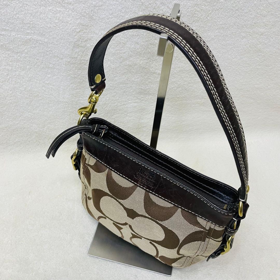 COACH コーチ ワンショルダーバッグ シグネチャー Y2K ホーボー