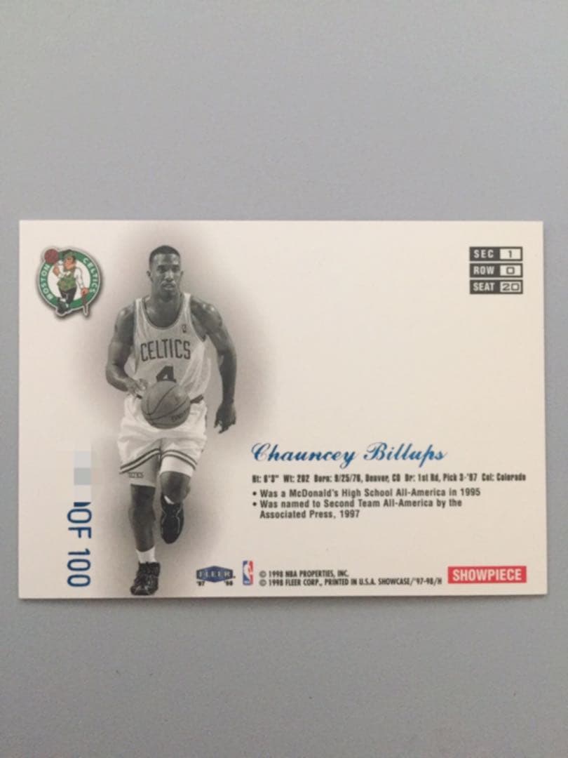 その他 9798 showcase legacy row0 C.Billups RC