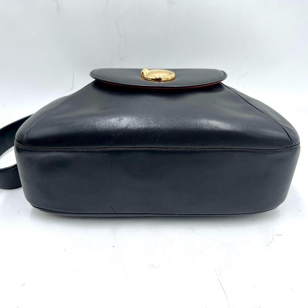 美品希少✨カルティエ ショルダーバッグ パンテール 金具 ロゴ レザー 本革