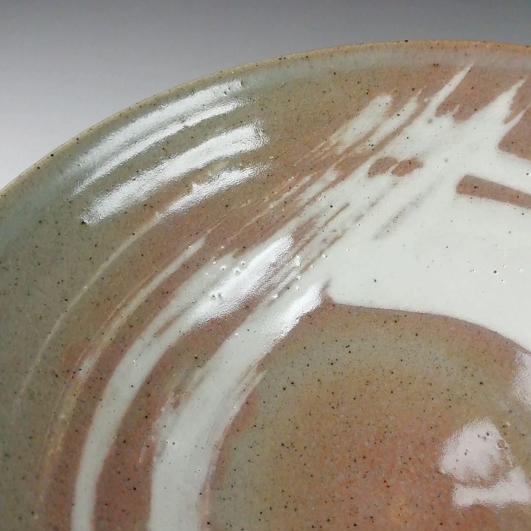 Ｔ６３３　茶碗　『刷毛目　平茶碗』『渡辺六郎』　共箱　抹茶碗　茶道具