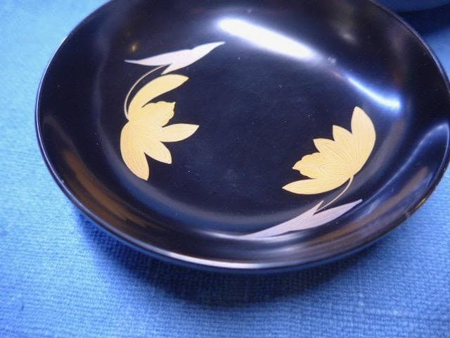 美品です　平安堂の貴重な高級蒔絵椀　草花蒔絵　吸物椀　６客