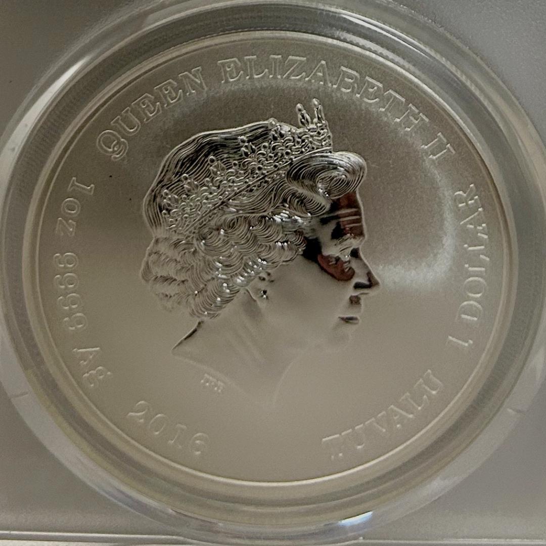 2016年　TUVALU　PCGS MS70 真珠湾攻撃75周年記念