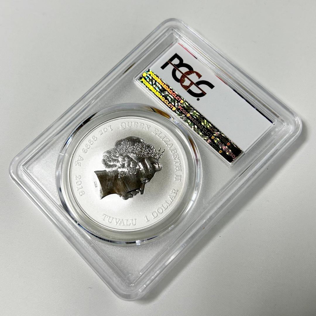 2016年　TUVALU　PCGS MS70 真珠湾攻撃75周年記念