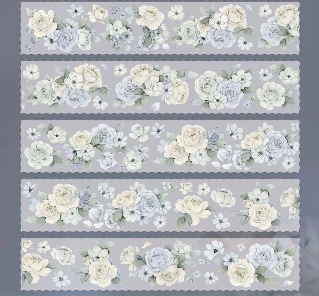 壹洱原创《语瑶-蓝色》海外マスキングテープ　マステ 【2366】